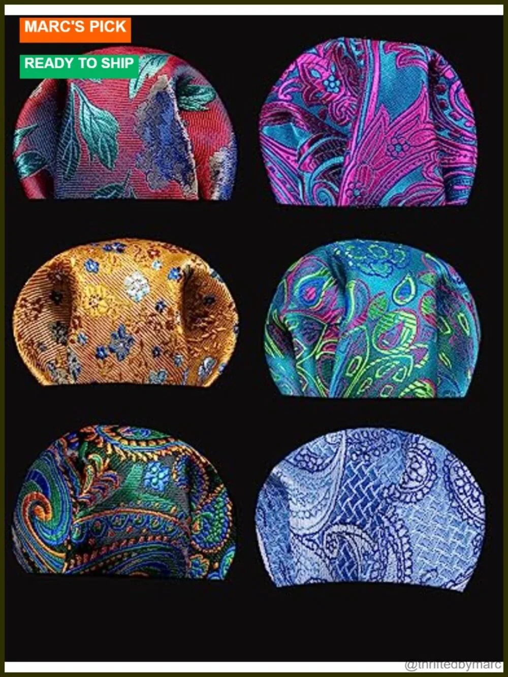 6pcs Men Tie Set Silk Textured Woven Necktie Handkerchief Cufflinks Business